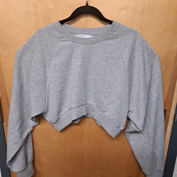 Cropped Gray Crewneck - Picture 1 of 3